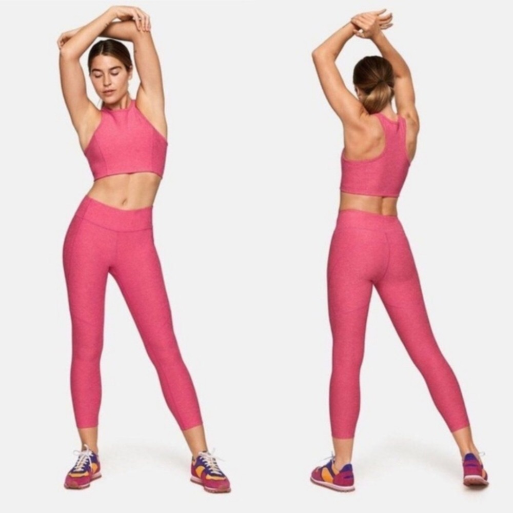 Outdoor Voices 3/4 Warm Up Legging in Flamingo M